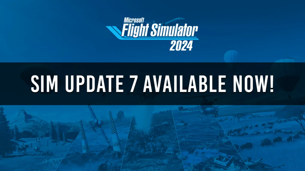 Microsoft Flight Simulator Sim Update 7 announcement artwork